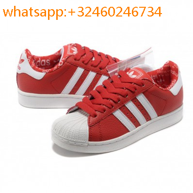 Adidas-Superstar-Femme-Rouge,superstar-femme-rouge-blanc,Chaussures Adidas superstar glossy rouge femme Fanny chaussures